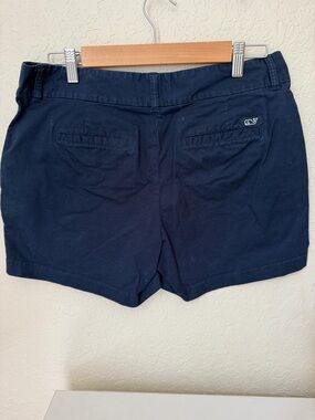 Vineyard Vines Navy Cotton-Blend Women's Bermuda Shorts